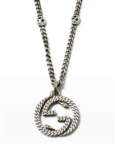 cheap gucci mens necklace|gucci men's necklace silver.